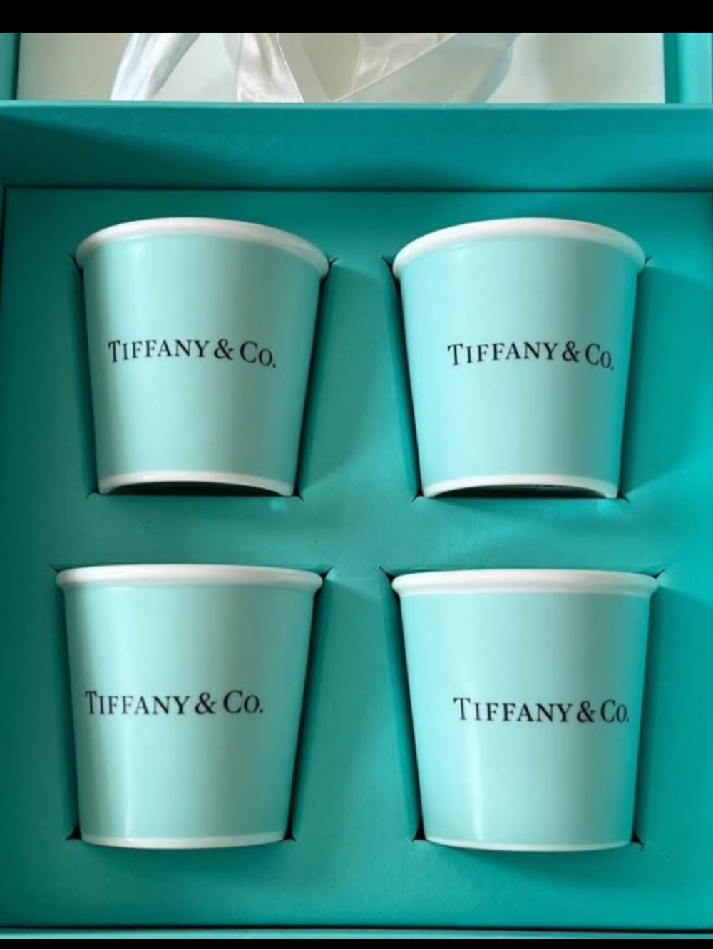 Tiffany & Co. Signature Blue Bath & Body Cup Quartet
